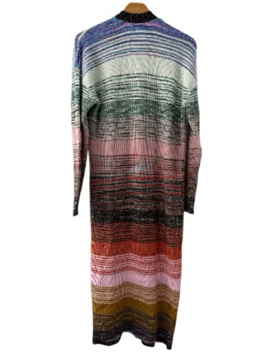 Anthropologie Knit Midi Length Cardigan Festival Bohemian Cottage Size Medium - Picture 4 of 9